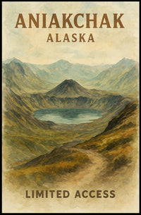 Aniakchak, Alaska Limited Access Poster
