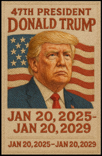 Trump Embroidered Patriot Decor Poster