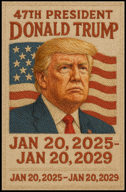 Trump Embroidered Patriot Decor Poster