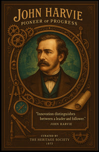 John Harvie Pioneer of Progress Poster