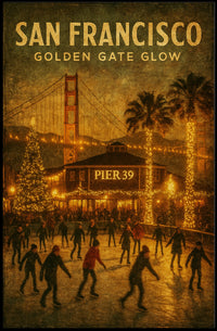 San Francisco Golden Gate Glow Poster