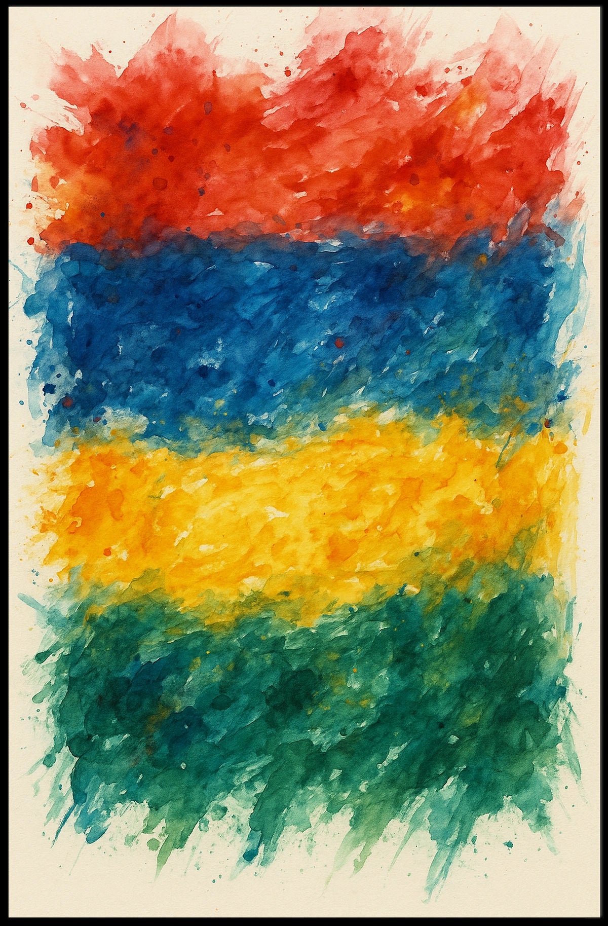 Vibrant Color Spectrum Poster