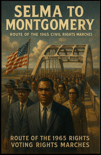 Selma To Montgomery Route Of The 1965 Poster