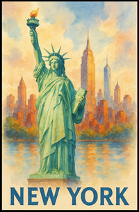 New York Cityscape Poster