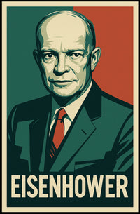 Dwight Eisenhower Historical Figure Vintage Ads Photography Realism Decor Lovers Wanderlust Poster