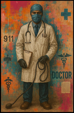 Healthcare Hero in Action - Artistic Poster