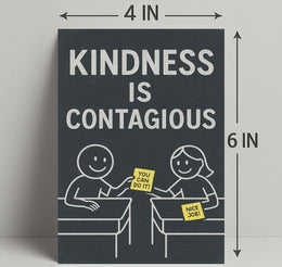 Kindness is Contagious Poster PosterGoat