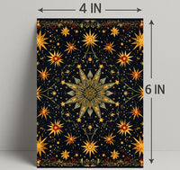 Celestial Starburst Abstract Art Poster