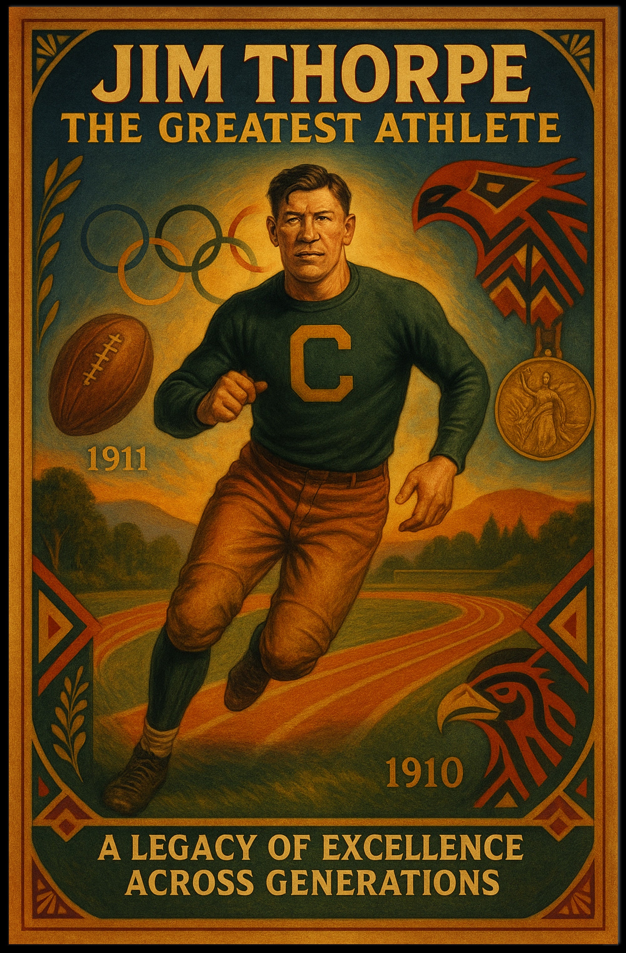 Jim Thorpe – The Greatest Athlete Poster