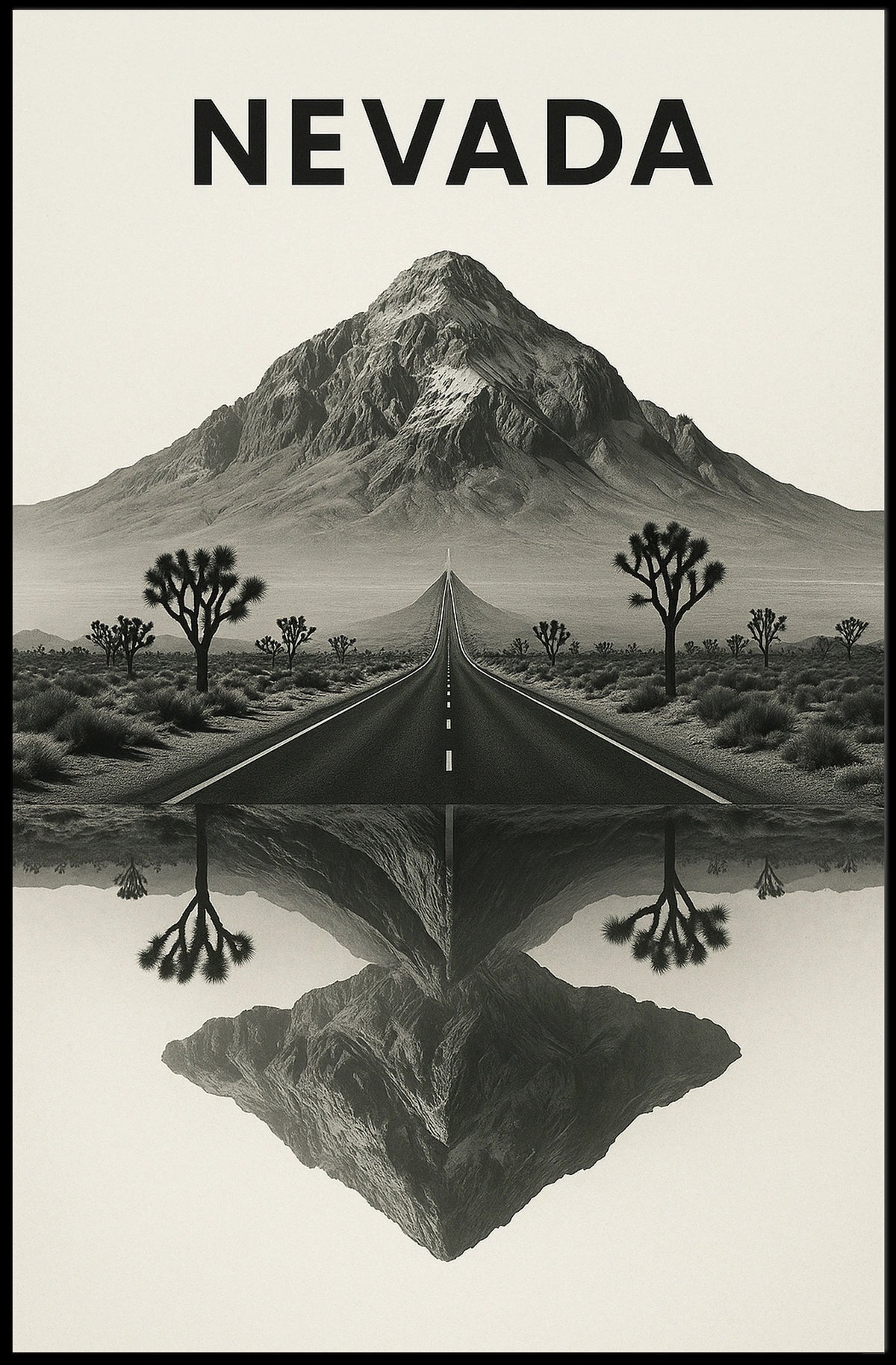 Nevada Landscape Reflection Poster