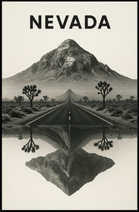 Nevada Landscape Reflection Poster