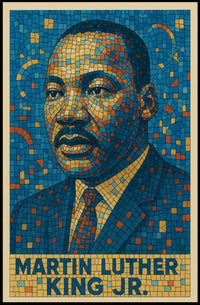 Martin Luther King Jr. Mosaic Poster
