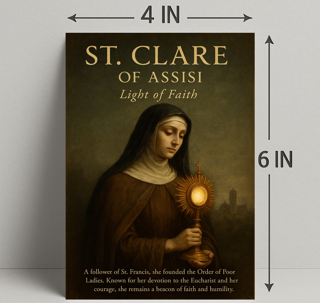 St. Clare Of Assisi Light Of Faith Poster