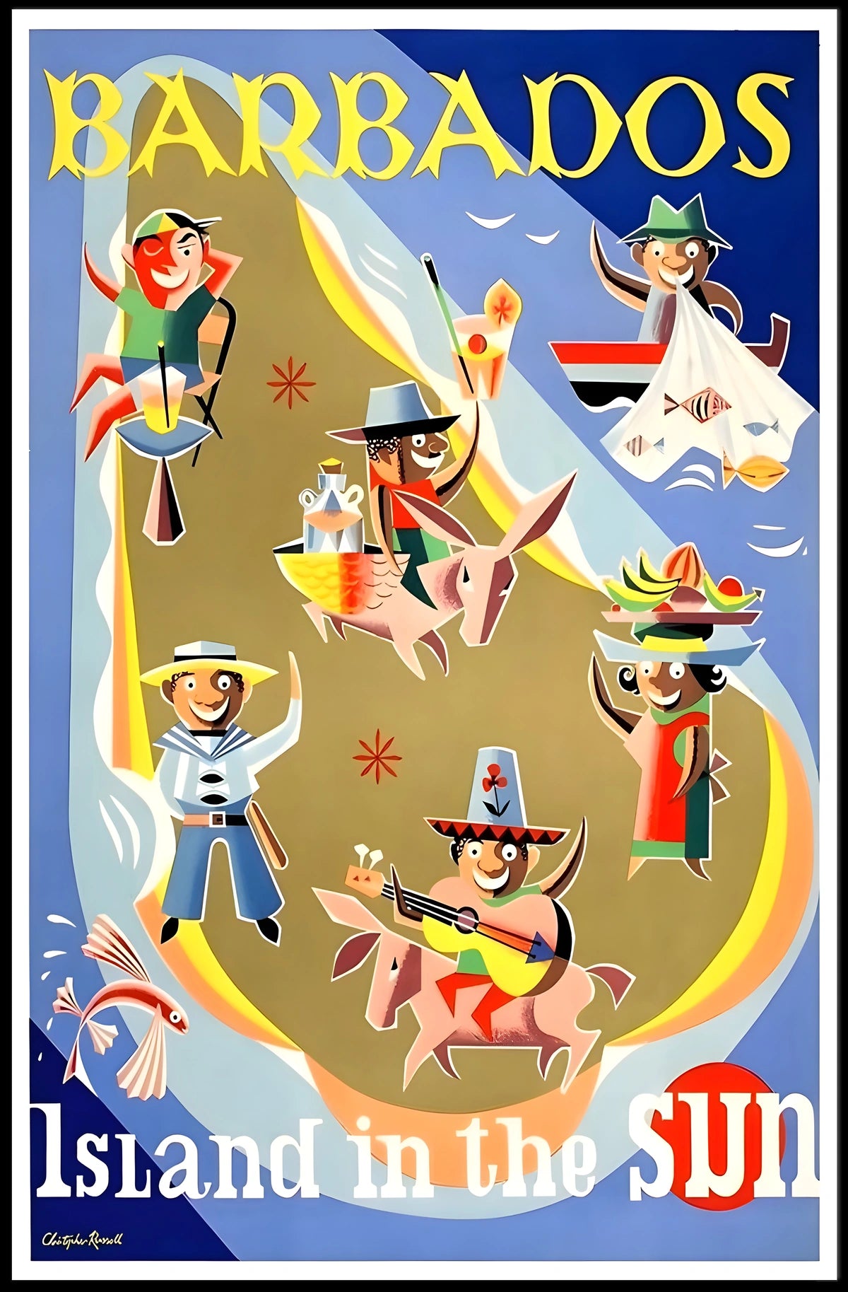 Barbados Island In The Sun Poster
