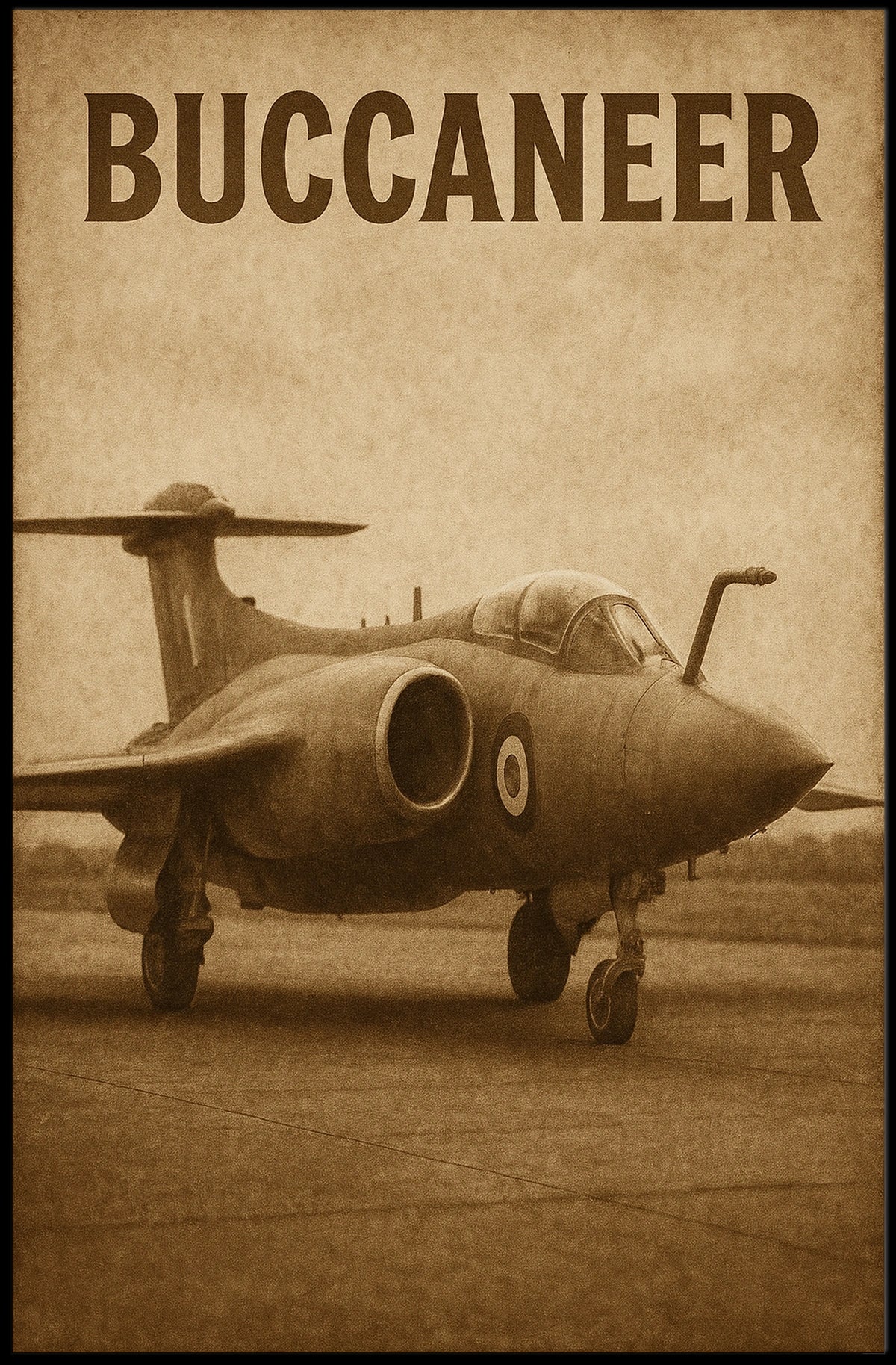 Buccaneer Aircraft Poster