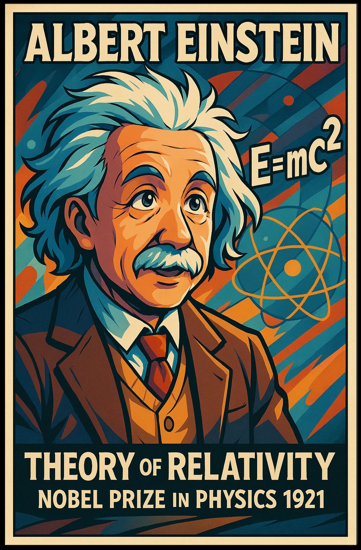 Albert Einstein Theory Of Relativity Poster