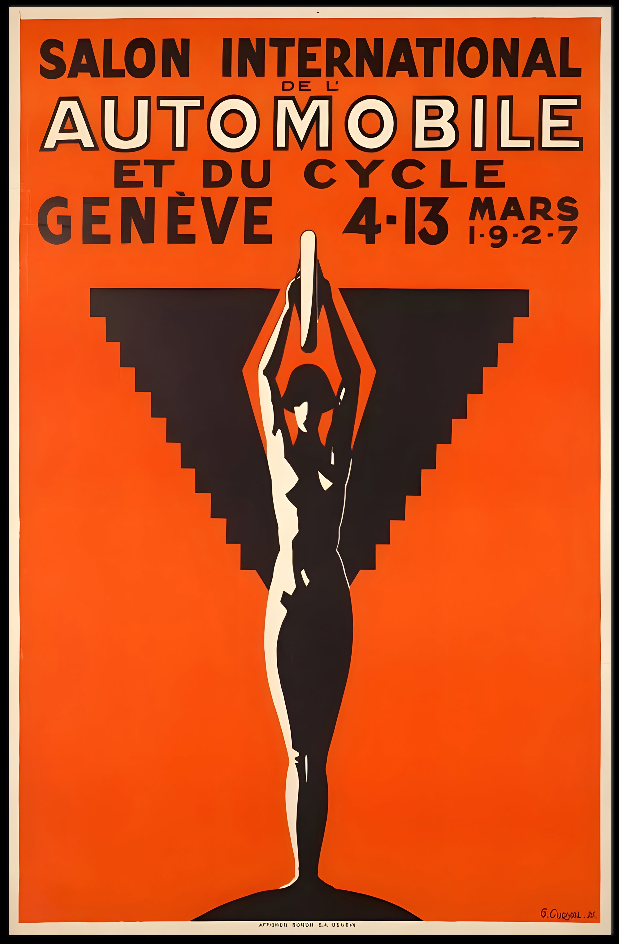 Geneva International Motor and Cycle Show 1927 Poster