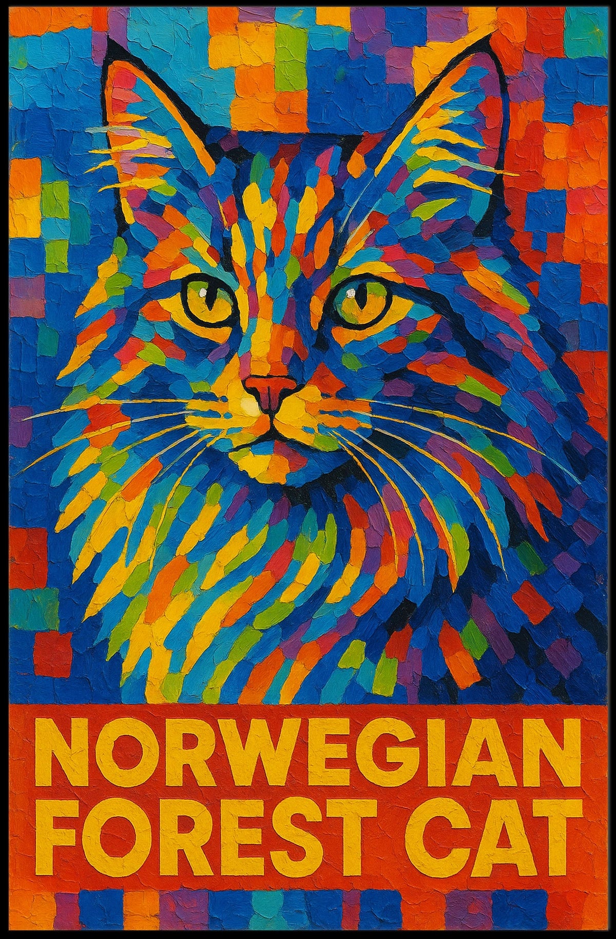 Norwegian Forest Cat Poster