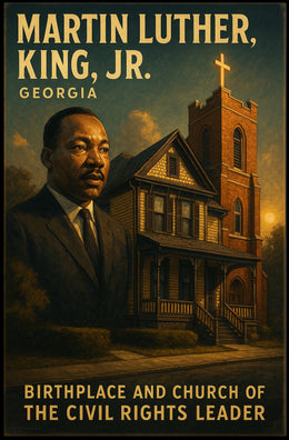 Martin Luther King Jr. Birthplace And Poster