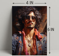 Retro Vibes A Modern Portrait Retro Poster PosterGoat