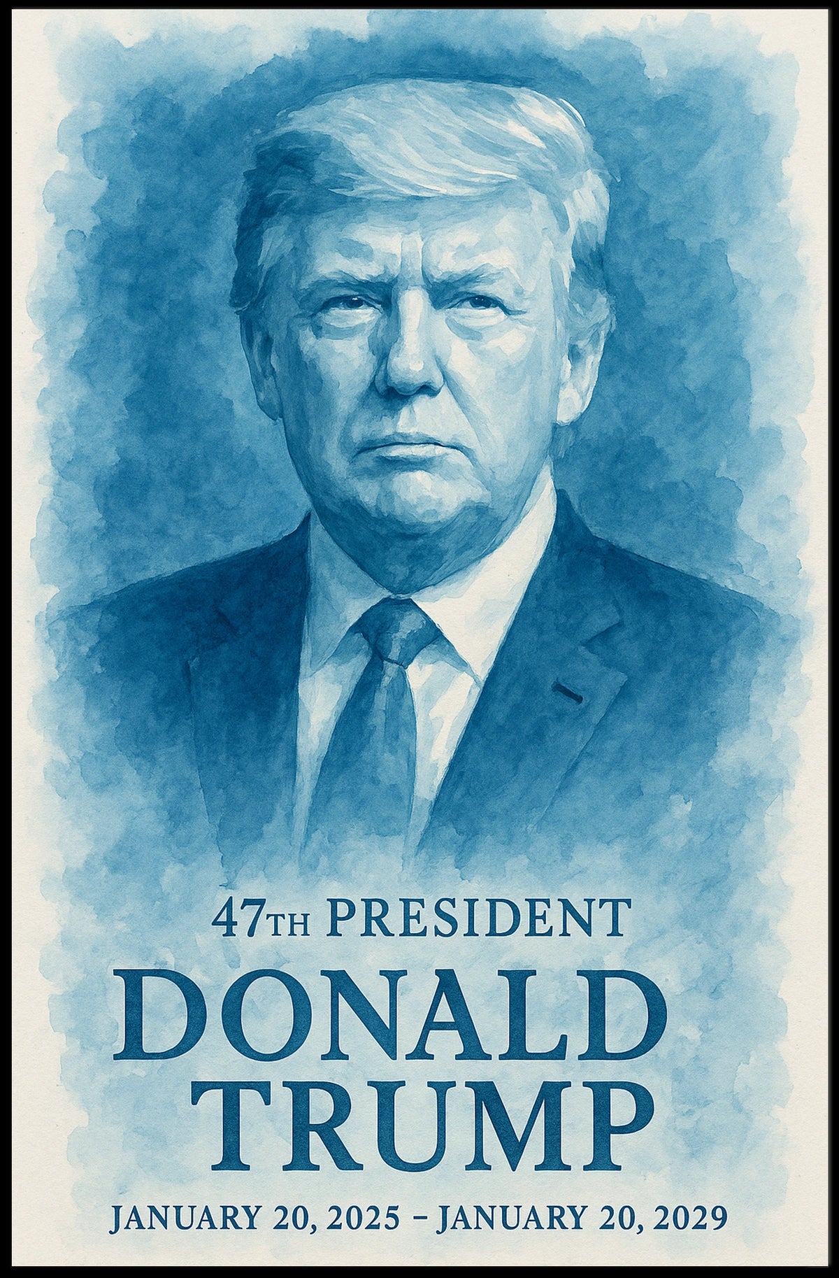 Commanding Presence The Donald Trump Portrait Poster