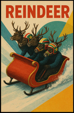 Reindeer Racing Adventure Poster