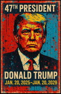 Triumphant Trump Leadership Pop Art Poster