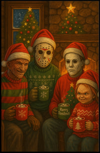 Horror Holiday Cheer Pop Culture Poster
