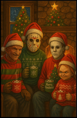 Horror Holiday Cheer Pop Culture Poster