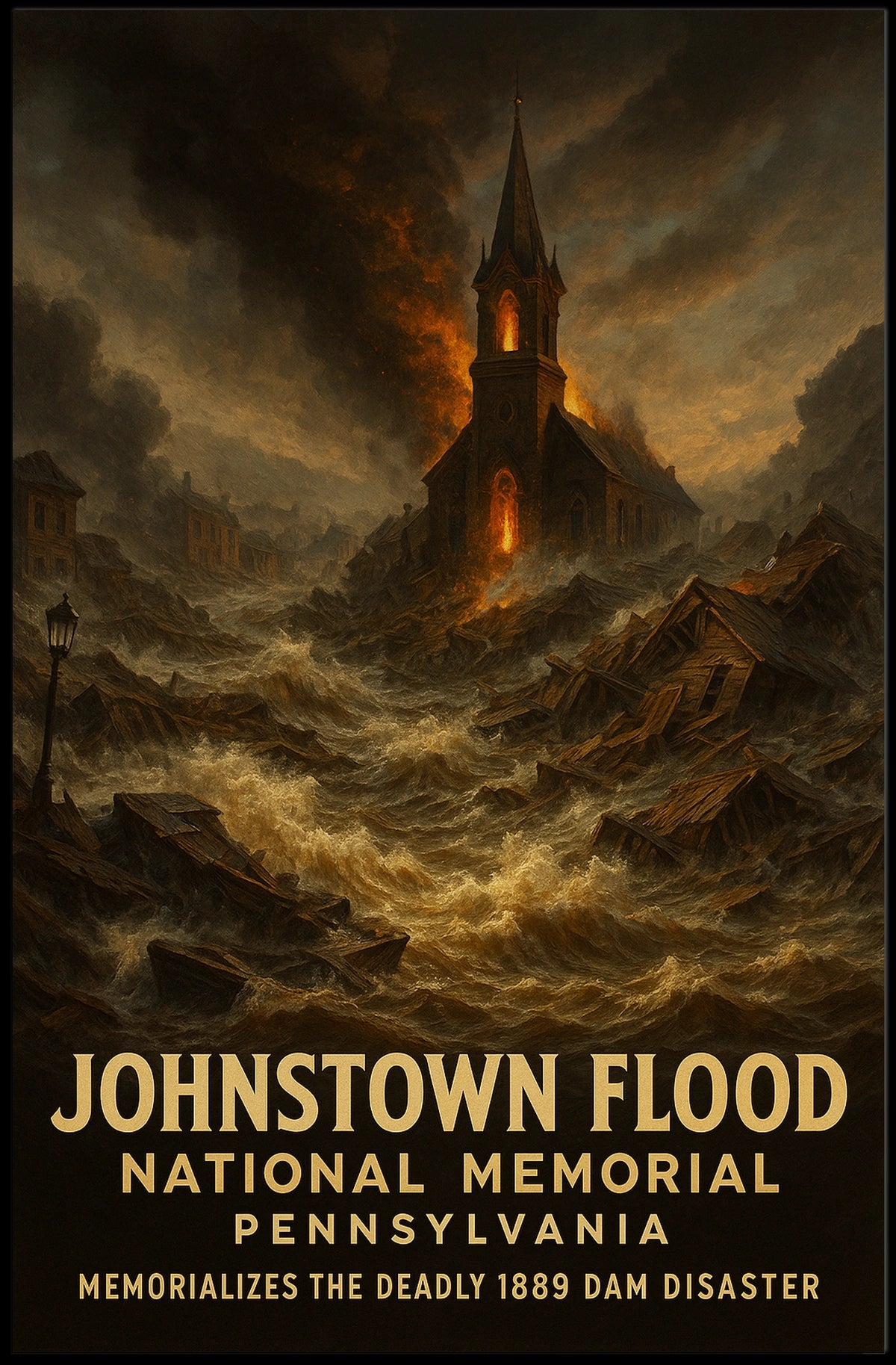 Johnstown Flood Memorial Poster