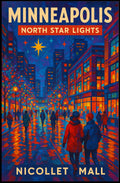 Minneapolis North Star Lights Poster