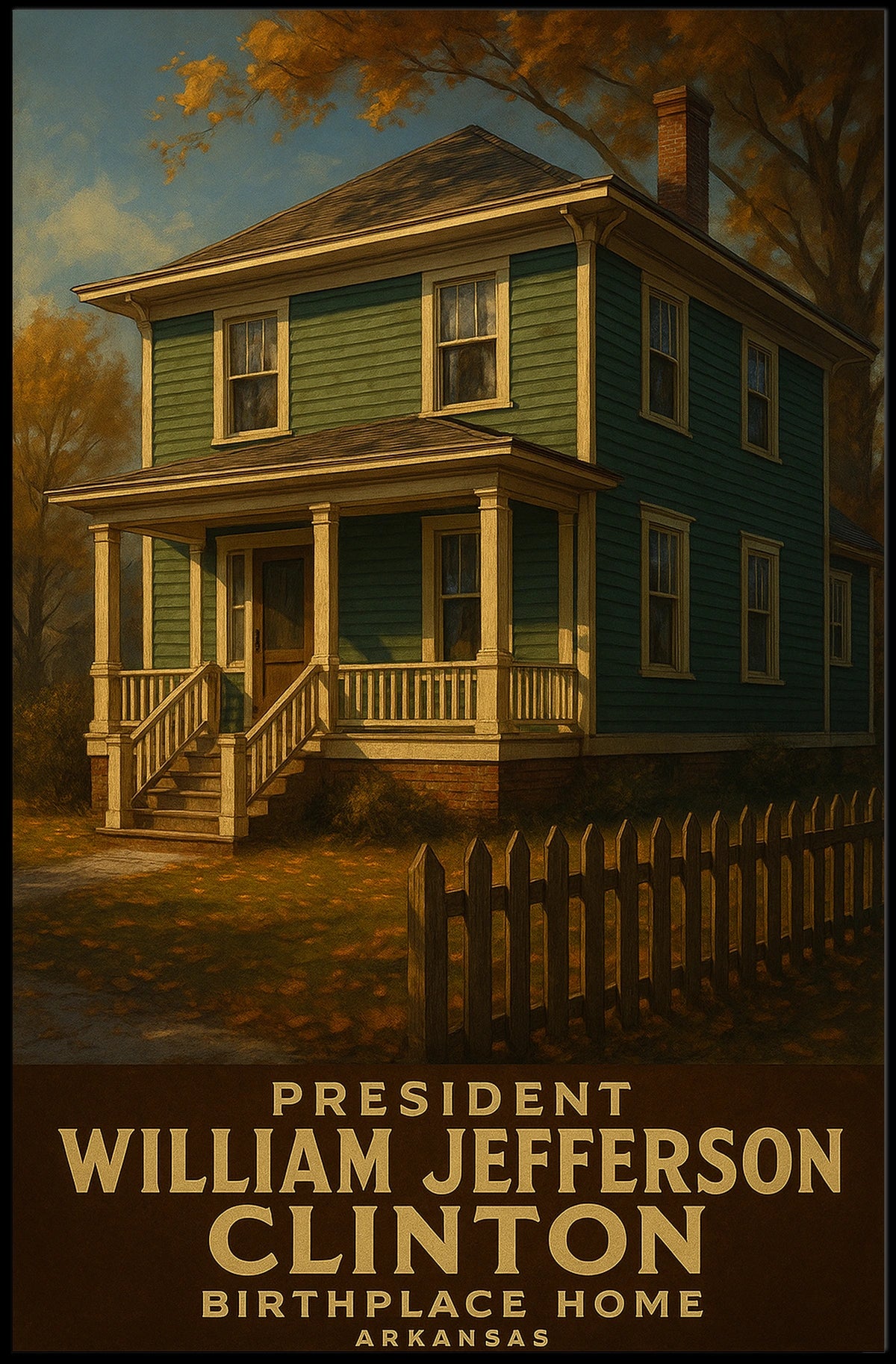 William Jefferson Clinton Birthplace Poster