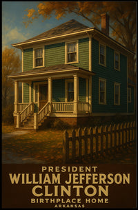 William Jefferson Clinton Birthplace Poster