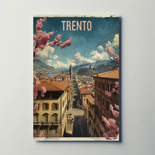 Springtime In Trento Italy Travel Poster