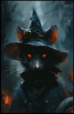 Enchanted Feline Sorcerer Poster PosterGoat
