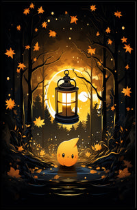 Enchanted Autumn Lantern Poster