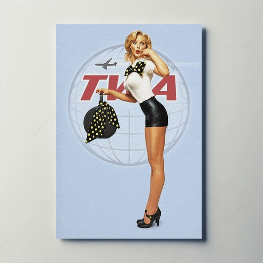 TWA Pin-Up Travel Advertisement