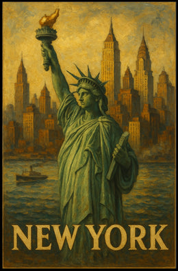 New York Iconic Cityscape Poster