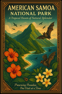 American Samoa Tropical Escape National Park Poster