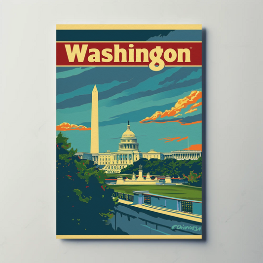 Washington Vintage Poster