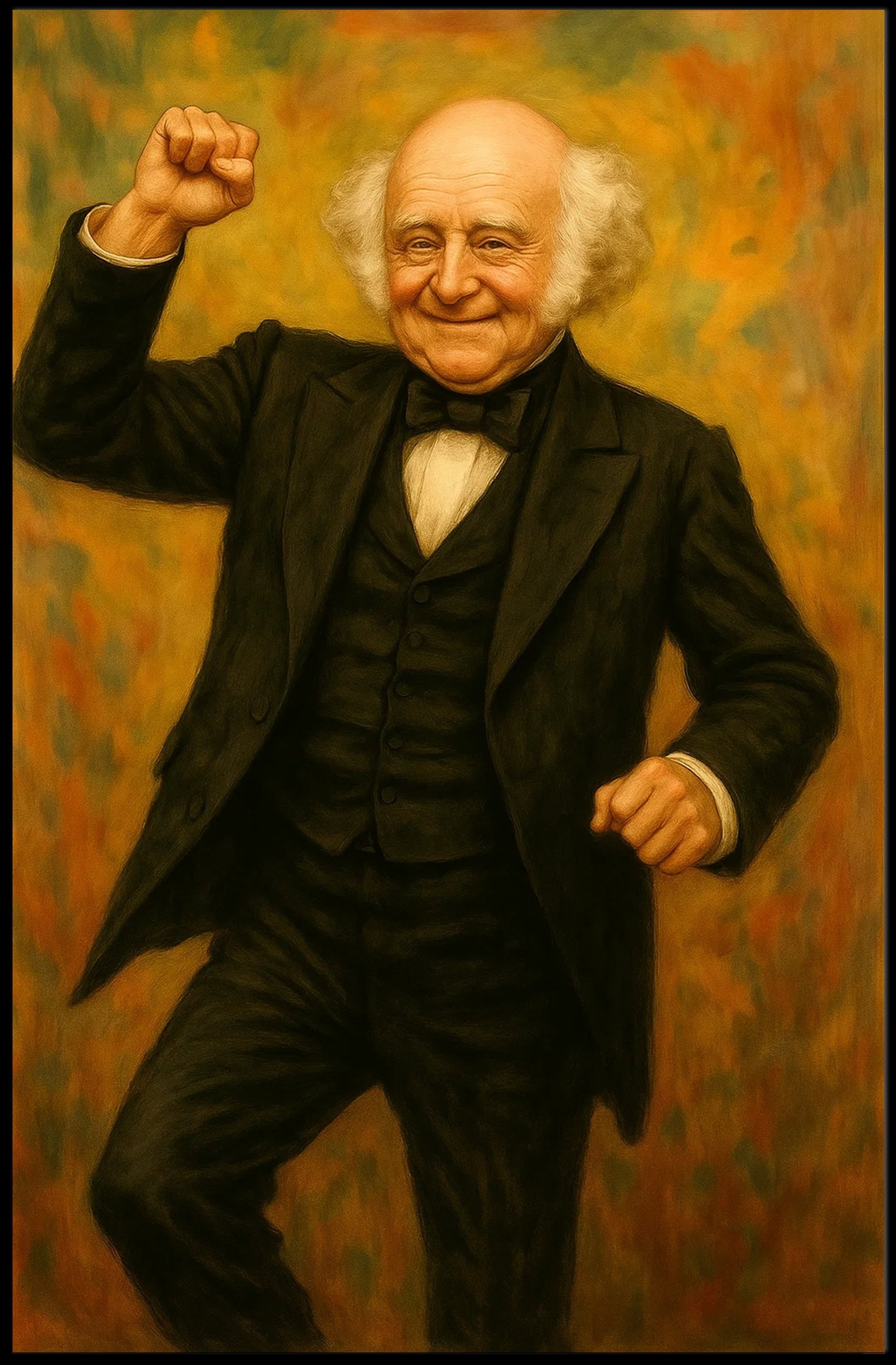 President Martin Van Buren Fist Pump Poster