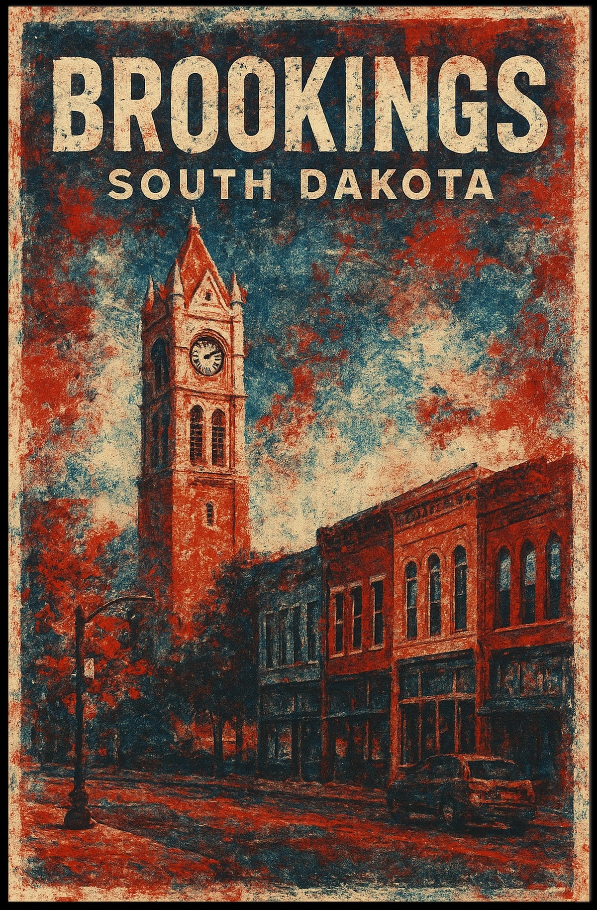Brookings Wanderlust South Dakota Poster