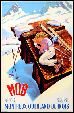 Montreux-Oberland Bernois Winter Escape Poster PosterGoat