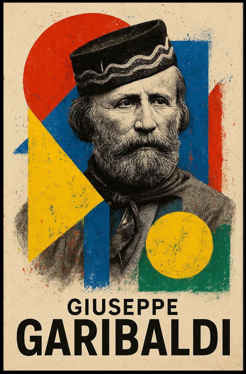 Giuseppe Garibaldi Italian Unification Historical Poster
