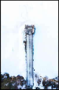 Majestic Mountain Waterfall Poster