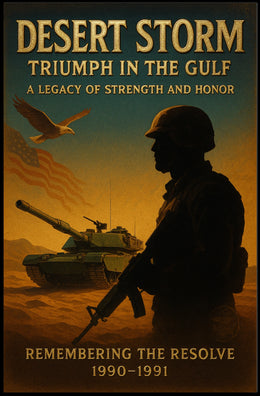 Operation Desert Storm Patriotic Strength Honor Poster