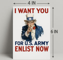 Uncle Sam Recruitment Poster PosterGoat