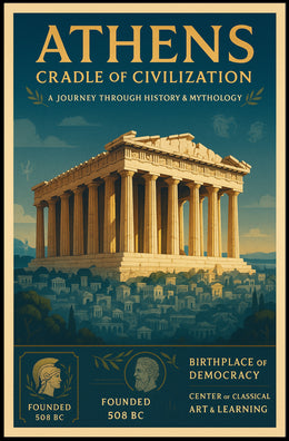 Athens Journey: Exploring Classical Heritage Cultural or Heritage Poster
