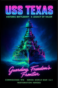 USS Texas A Legacy of Valor Poster PosterGoat