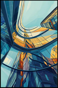 Abstract Timeless Landscape Art Poster